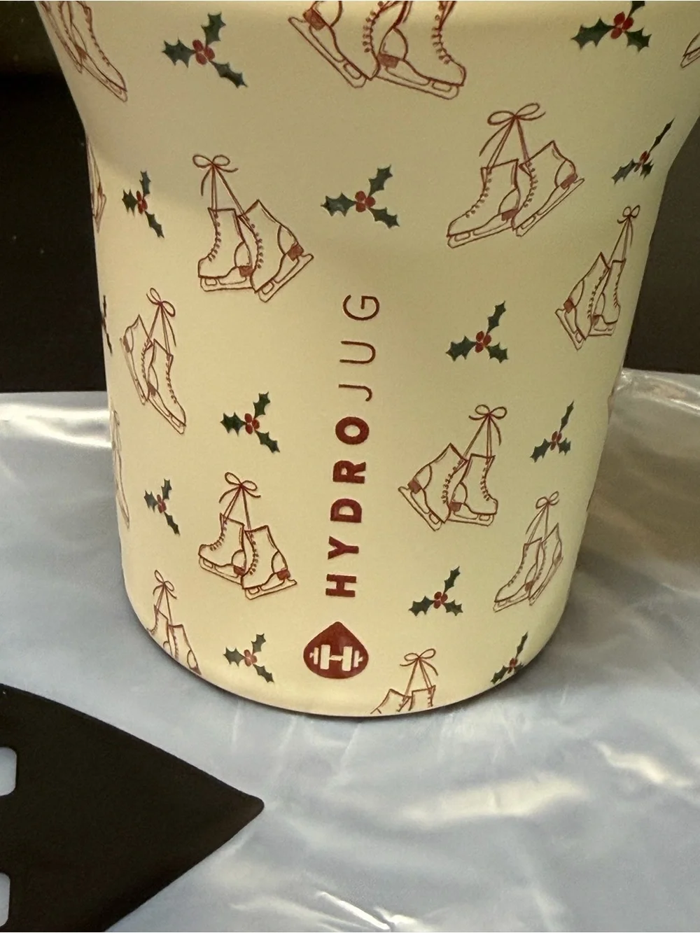 HYDROJUG 32 oz. Traveler Tumbler Holiday Skate Cup Christmas Holiday Skater NEW
